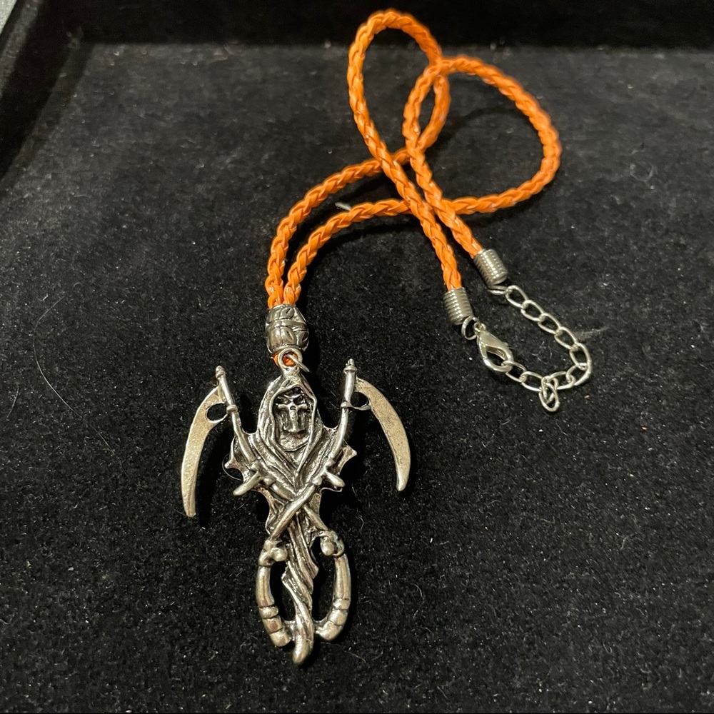 Reaper Metal Pendant Necklace